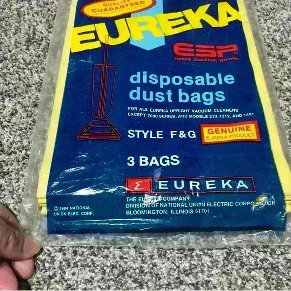 Authentic Eureka Vacuum Dust Bags Style F&G 52320 (3-Pack) - New - Picture 4 of 5
